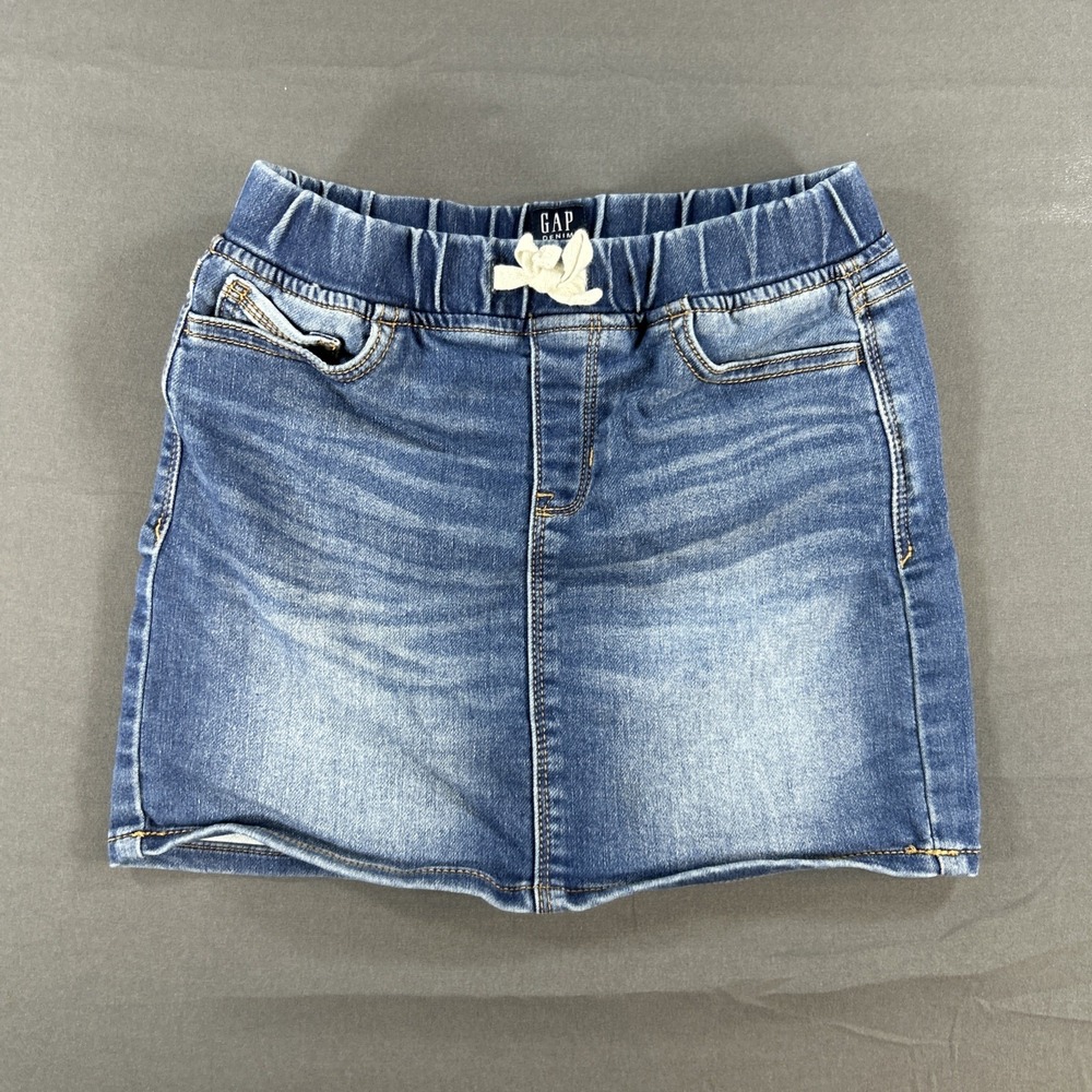 Gap Youth Girls Pull-on Stretch Denim Jean Skirt - Size M